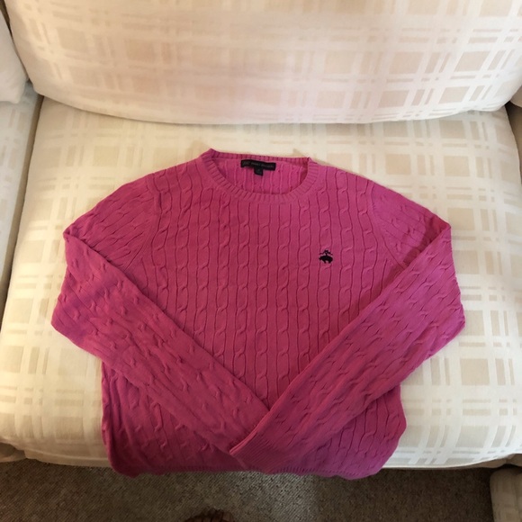 Brooks Brothers Pink Cable knit sweater. Size M - Picture 5 of 6